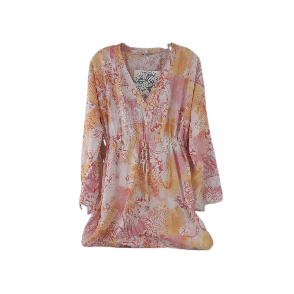 solumbra 100+ SPF NWT Kimono Cover-up XXS-S Romantic Trop Pink womens